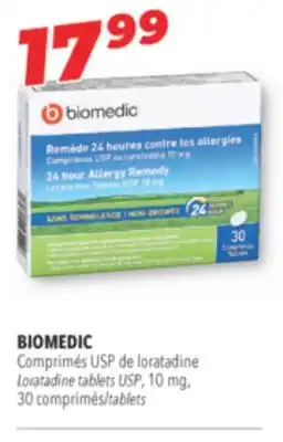 Familiprix BIOMEDIC Loratadine tablets USP, 10 mg, 30 tablets offer