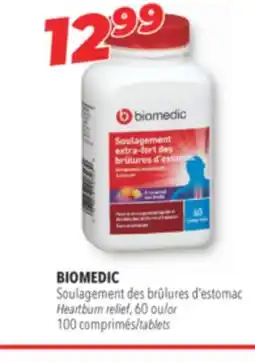 Familiprix BIOMEDIC, Heartburn relief, 60 or 100 tablets offer