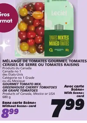 IGA GOURMET TOMATO MIX, GREENHOUSE CHERRY TOMATOES OR GRAPE TOMATOES offer