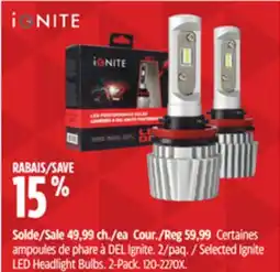 Canadian Tire Selected Ignite LED Headlight Bulbs. 2-Pack offer