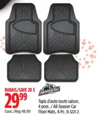 Canadian Tire Armor All All-Season Car Floor Mats, 4-Pc offer