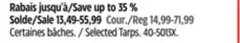 Canadian Tire Selected Tarps offer