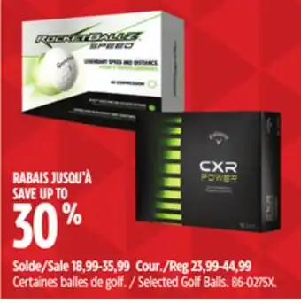 Canadian Tire TaylorMade Selected Golf Balls offer