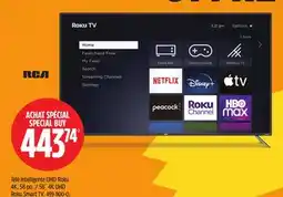 Canadian Tire RCA 58 4K UHD Roku Smart TV offer