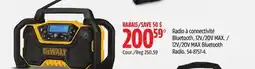 Canadian Tire Dewalt 12V/20V MAX Bluetooth Radio offer