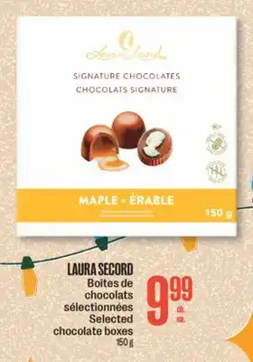 Jean Coutu LAURA SECORD Selected chocolate boxes offer