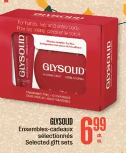 Jean Coutu GLYSOLID Selected gift sets offer