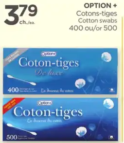 Proxim OPTION+ Cotton swabs offer