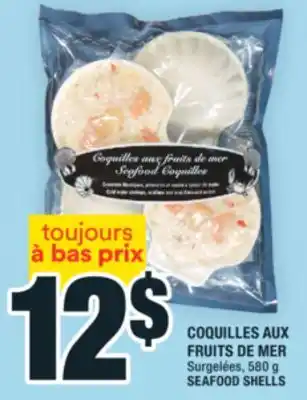 Super C COQUILLES AUX FRUITS DE MER | SEAFOOD SHELLS offer