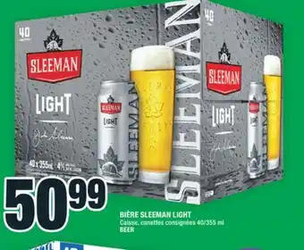 Super C BIÈRE SLEEMAN LIGHT | BEER offer