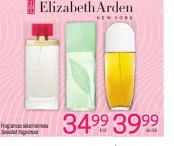 Uniprix ELIZABETH ARDEN Fragrances sélectionnées/Selected fragrances offer