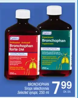 Uniprix BRONCHOPHAN Sirops/sélectionnés Selected syrups offer