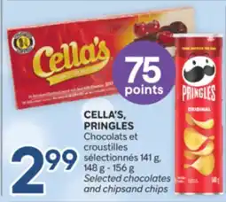 Brunet CELLA'S, PRINGLES Chocolats et croustilles sélectionnés offer