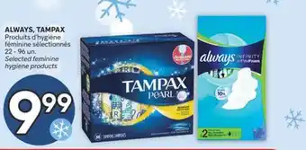 Brunet ALWAYS, TAMPAX Produits d'hygiène féminine sélectionnés offer