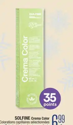 Jean Coutu SOLFINE Crema Color Selected hair colouring products offer