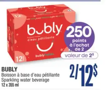 Jean Coutu BUBLY Sparkling water beverage offer