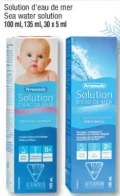 Jean Coutu PERSONNELLE Sea water solution offer