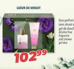 Familiprix LUEUR DE MINUIT Duo parfum sans alcool e gel de douch Alcohol-free fragrance and shower gel duo offer