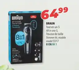 Familiprix BRAUN All-in-one 5, Trimmer kit, model 5517, 8 IN 1 offer