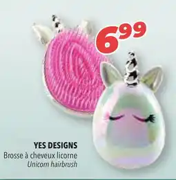 Familiprix YES DESIGNS Unicorn hairbrush offer