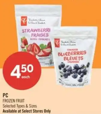 Shoppers Drug Mart PC frozen fruit offer