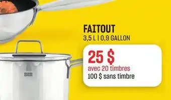 Maxi FAITOUT 3,5 L | 0,9 GALLON offer