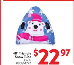 Walmart 48 Triangle Snow Tube offer