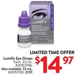 Walmart Lumify Eye Drop offer