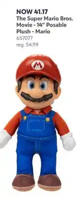 Toys R us The Super Mario Bros. Movie - 14 Posable Plush - Mario offer