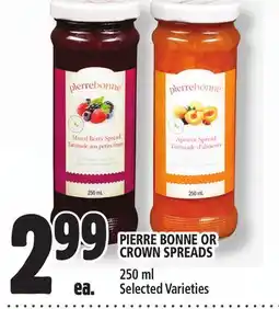 Metro PIERRE BONNE OR CROWN SPREADS offer