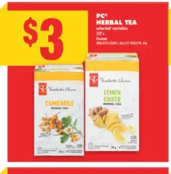 No Frills PC HERBAL TEA, 20's offer