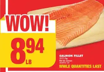 No Frills SALMON FILLET offer