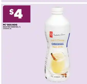 Real Canadian Superstore PC EGG NOG, 1 L offer