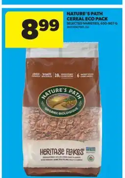 Real Canadian Superstore NATURE'S PATH CEREAL ECO PACK, 650-907 G offer