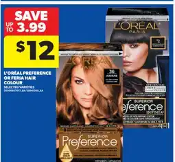 Real Canadian Superstore L' ORÉAL PREFERENCE OR FERIA HAIR COLOUR offer