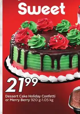 Sobeys Dessert Cake Holiday Confetti or Merry Berry offer