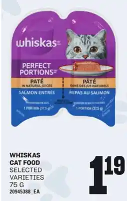 Loblaws WHISKAS CAT FOOD 75G offer