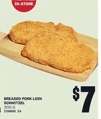 Loblaws BREADED PORK LOIN SCHNITZEL, 300G offer