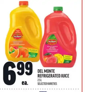 Metro DEL MONTE REFRIGERATED JUICE offer