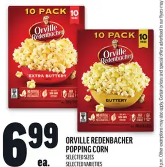 Metro ORVILLE REDENBACHER POPPING CORN offer