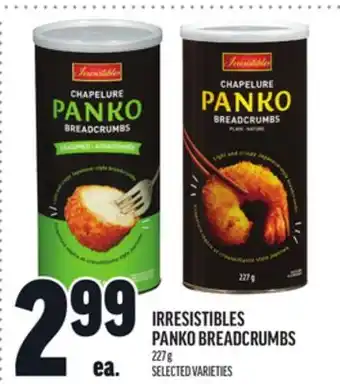 Metro IRRESISTIBLES PANKO BREADCRUMBS offer