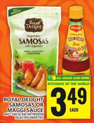 Food Basics ROYAL DELIGHT SAMOSAS OR MAGGI SAUCE offer