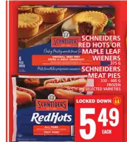 Food Basics SCHNEIDERS RED HOTS OR MAPLE LEAF WIENERS offer