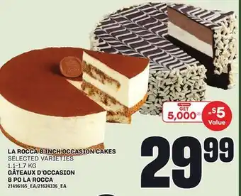 Independent Grocer LA ROCCA 8 INCH OCCASION CAKES, 1.1-1.7 KG offer