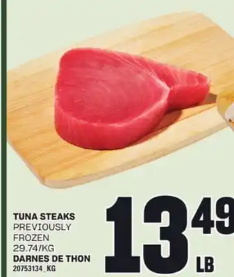 Independent Grocer TUNA STEAKS offer