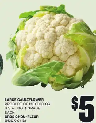 Independent Grocer LARGE CAULIFLOWER offer