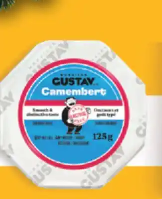 Fortinos MONSIEUR GUSTAV CAMEMBERT CHEESE, 125 G offer