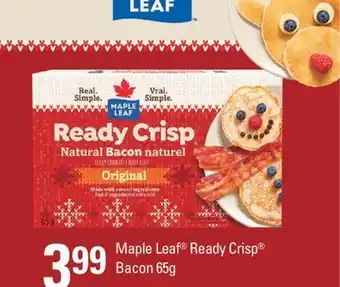 Fortinos MAPLE LEAF READY CRISP BACON, 65g offer