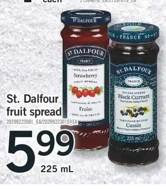 Fortinos ST. DALFOUR FRUIT SPREAD, 225 mL offer