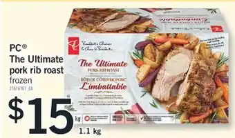 Fortinos PC THE ULTIMATE PORK RIB ROAST, 1.1 kg offer